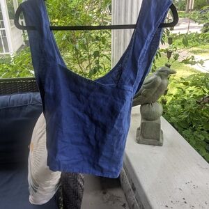 Madewell Royal Cross bacBlue Top